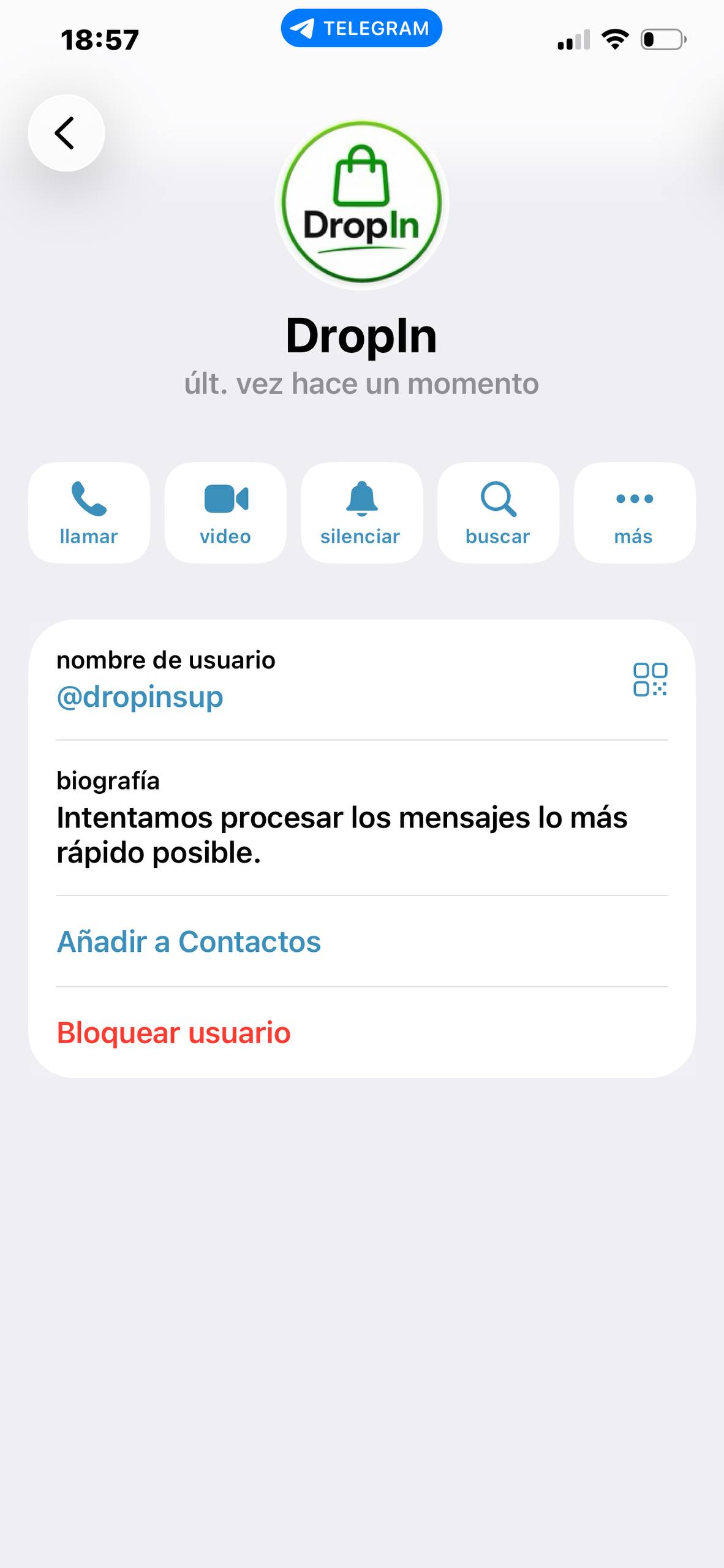 Soporte de DropIn